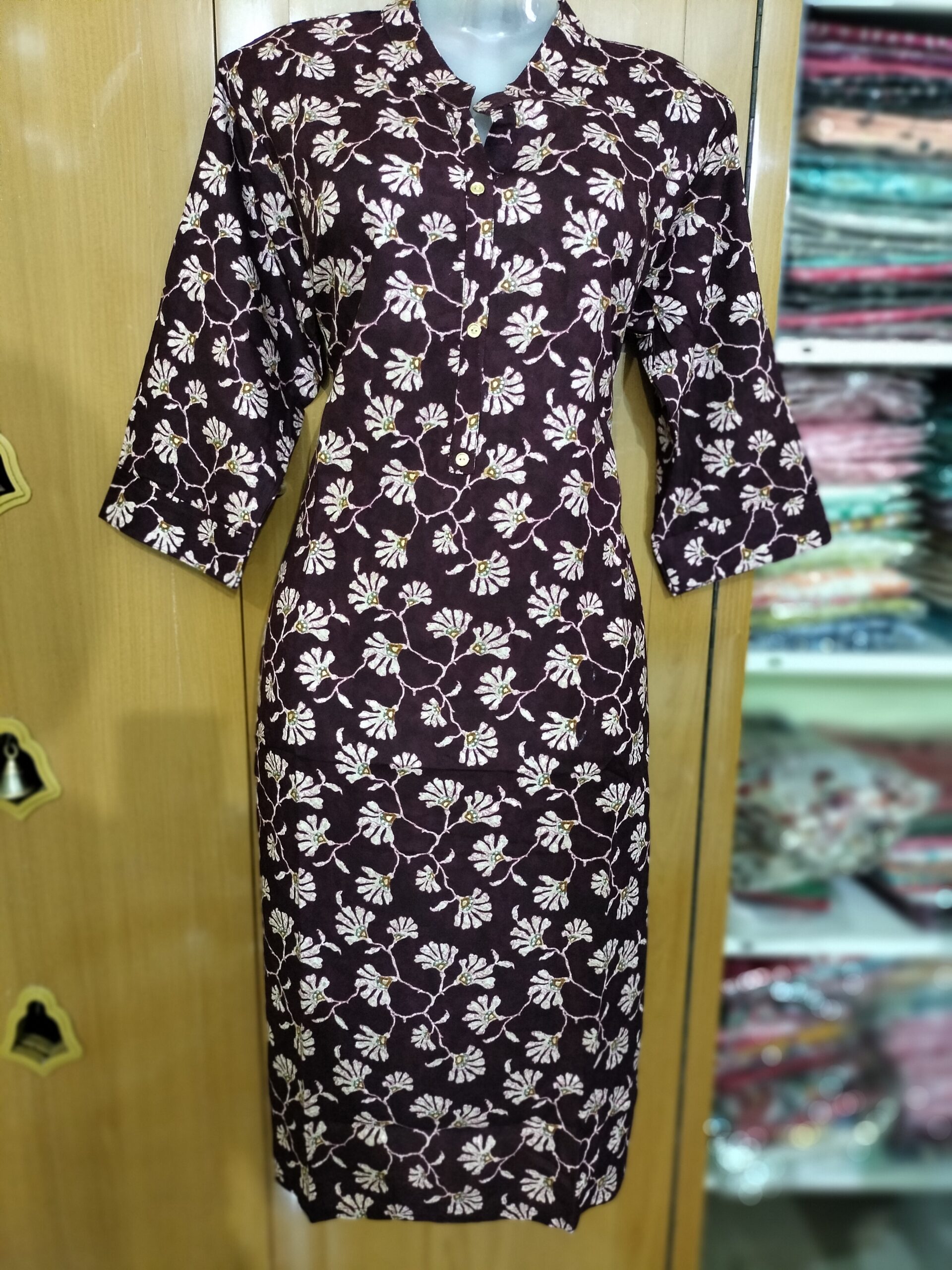 Onview Printed Kurtis - Multi-Color Side Open | Tharmee Fashion | 110