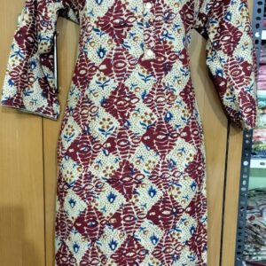 Arbys Printed Kurtis - Multi-Color Side Open | Tharmee Fashion | 111