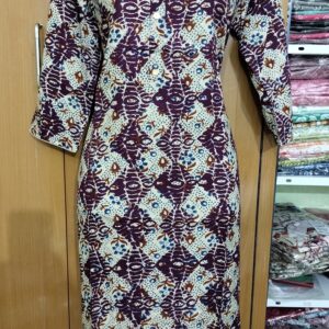 Arbys Printed Kurtis - Multi-Color Side Open | Tharmee Fashion | 113