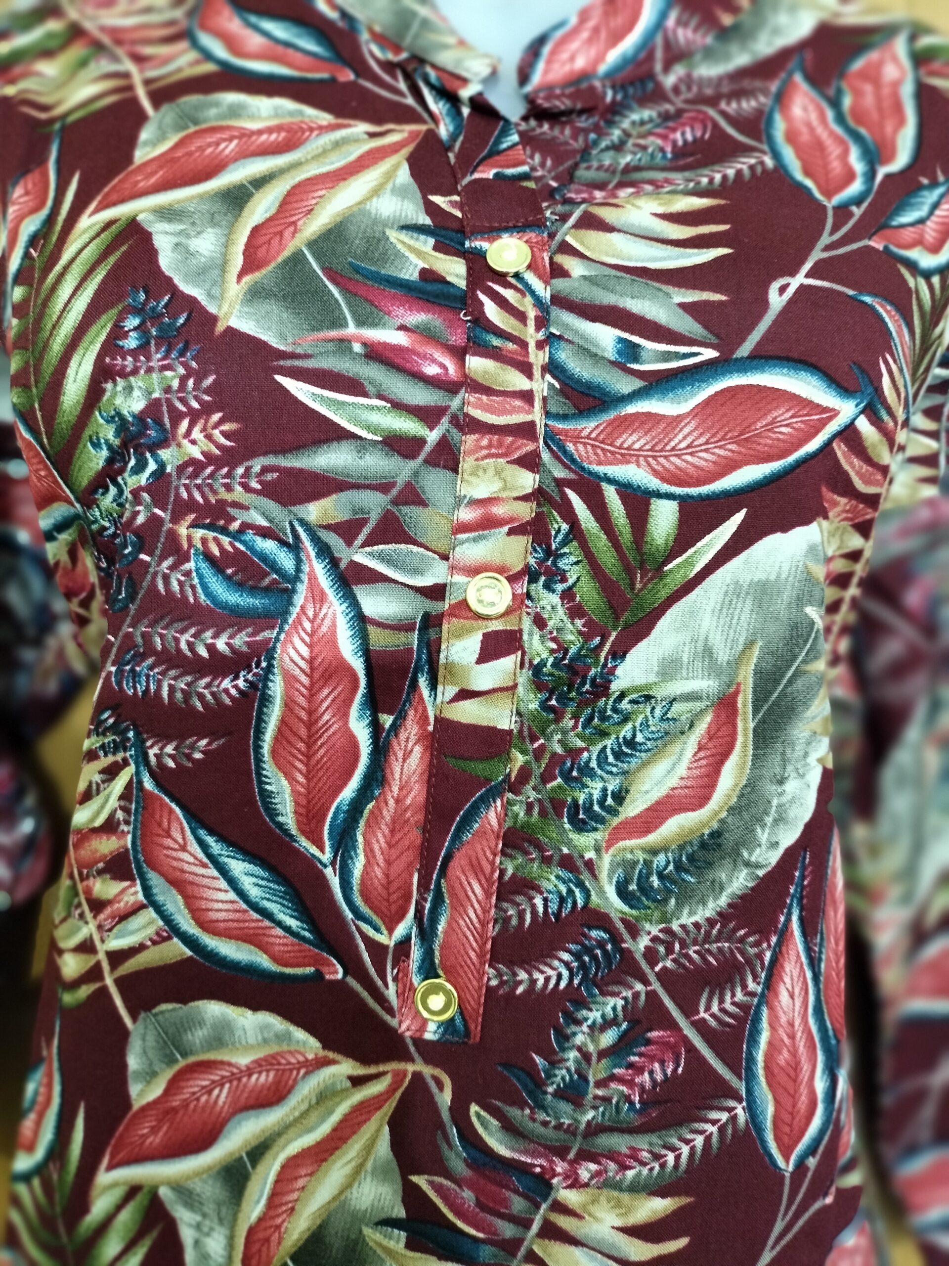 Onview Printed Kurtis - Multi-Color Side Open | Tharmee Fashion | 114 - Image 5