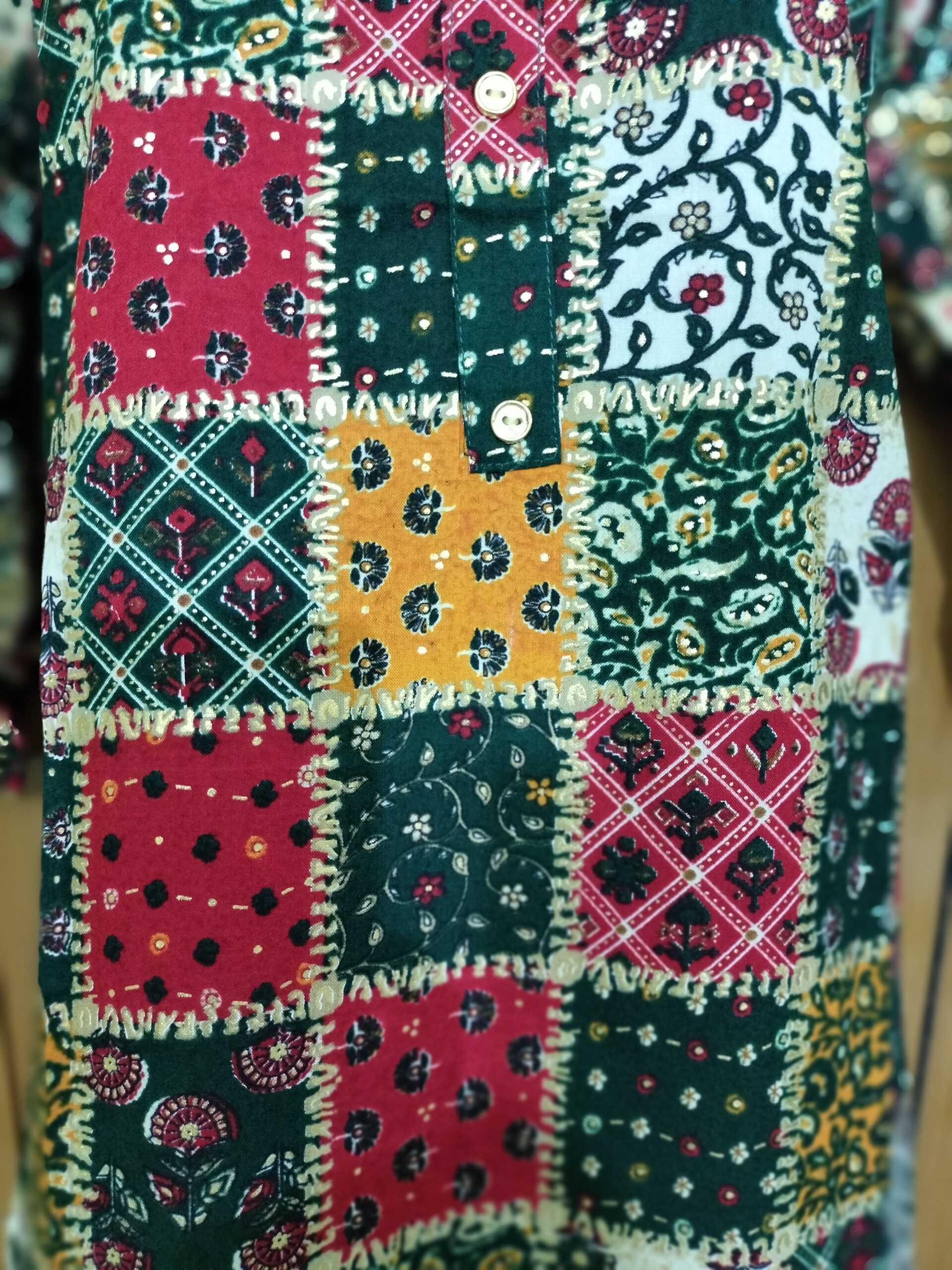 ARBYS Printed Kurtis - Multi-Color Side Open | Tharmee Fashion | 102 - Image 2