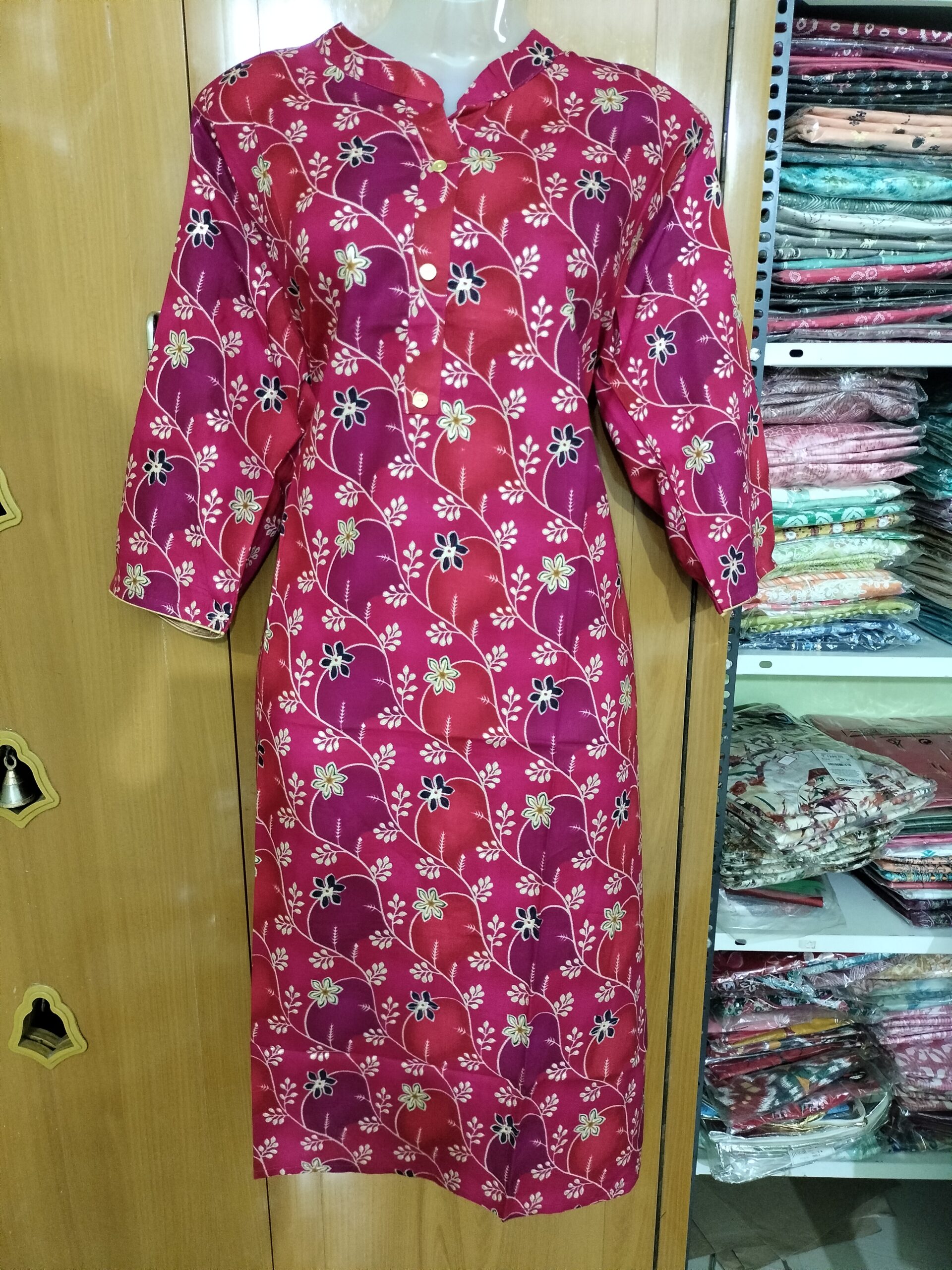 Onview Printed Kurtis - Multi-Color Side Open | Tharmee Fashion | 103