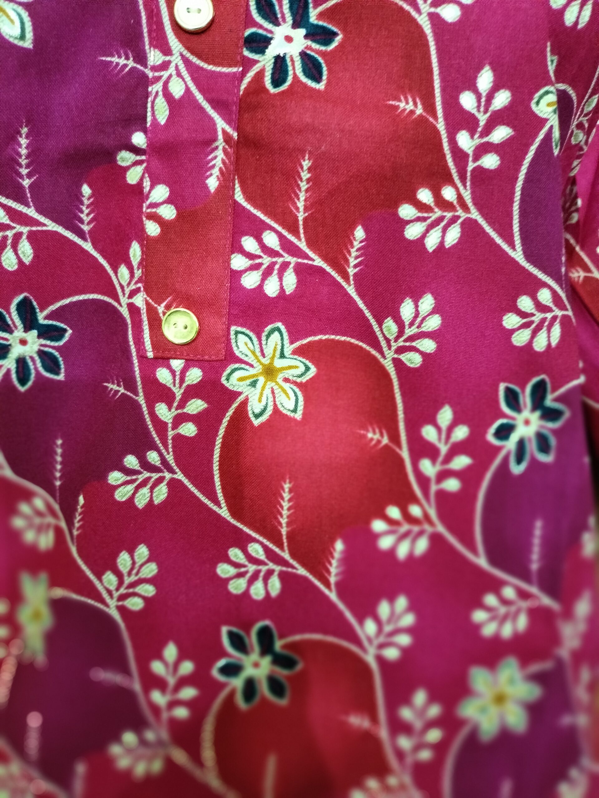 Onview Printed Kurtis - Multi-Color Side Open | Tharmee Fashion | 103 - Image 2