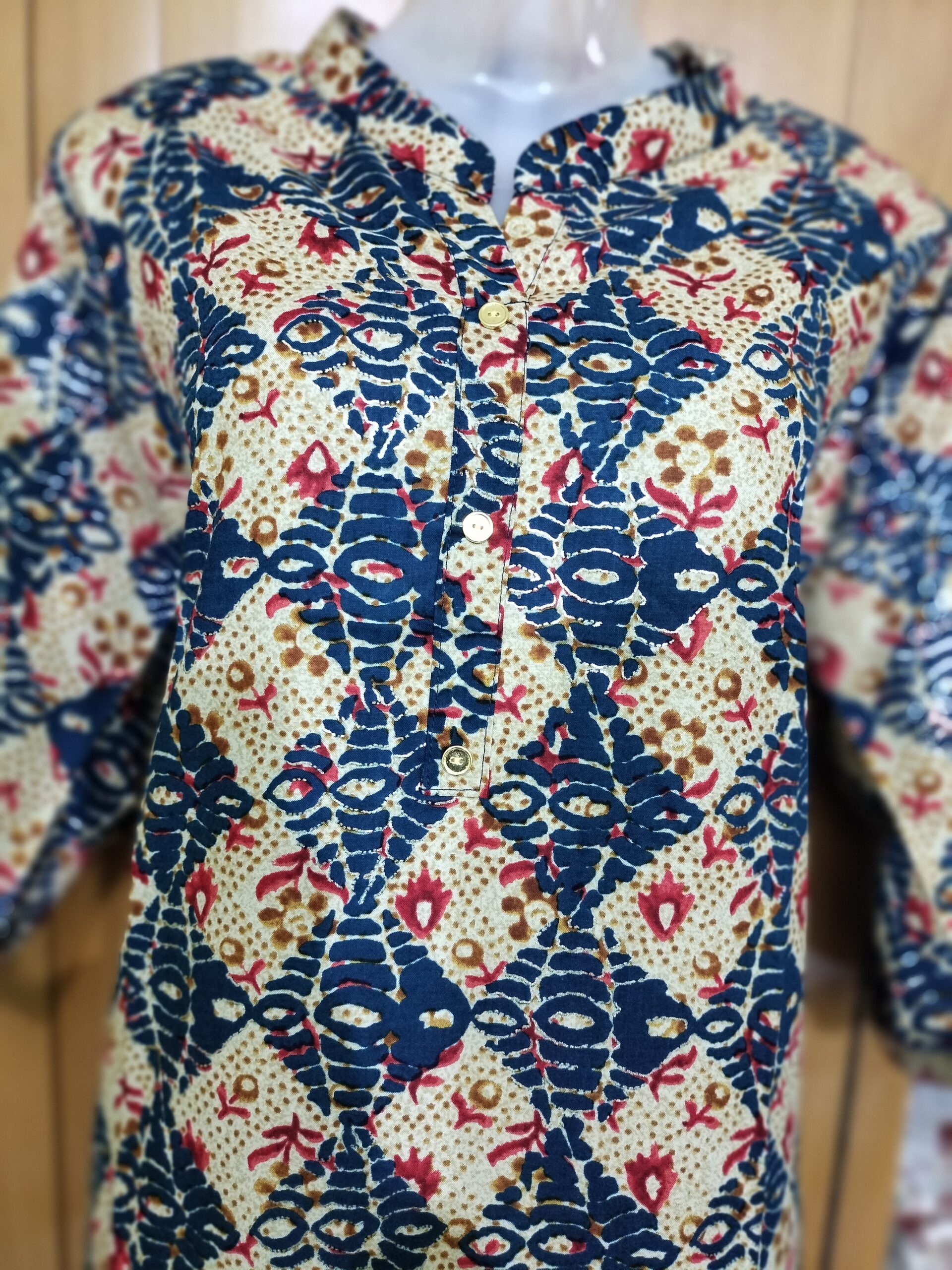 Arbys Printed Kurtis - Multi-Color Side Open | Tharmee Fashion | 104 - Image 3