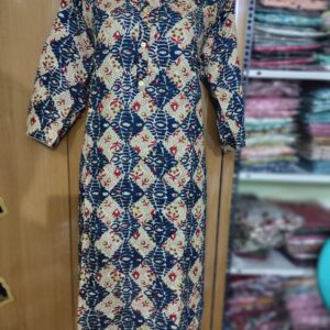 Arbys Printed Kurtis - Multi-Color Side Open | Tharmee Fashion | 104