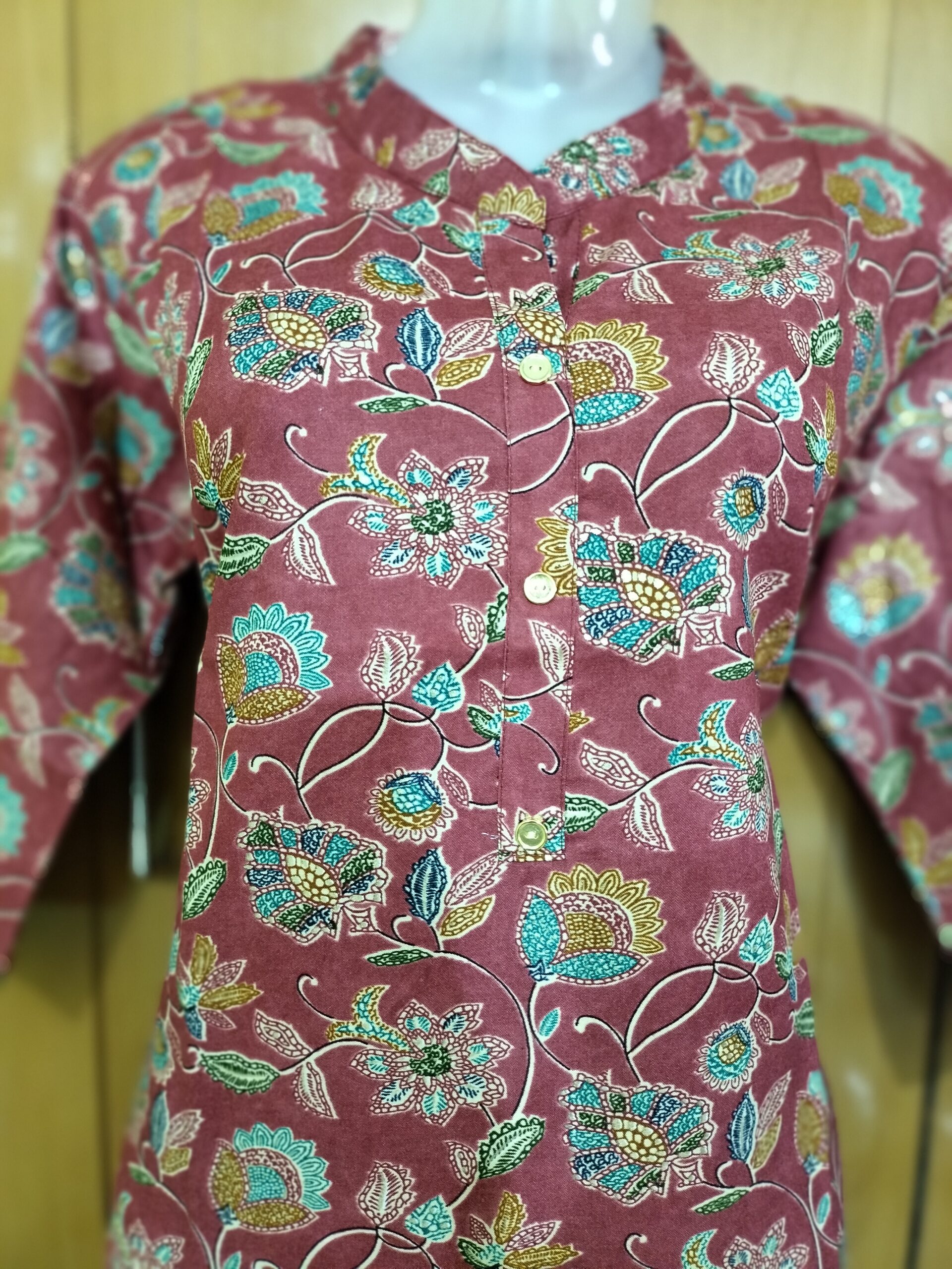 Onview Printed Kurtis - Multi-Color Side Open | Tharmee Fashion | 105 - Image 4