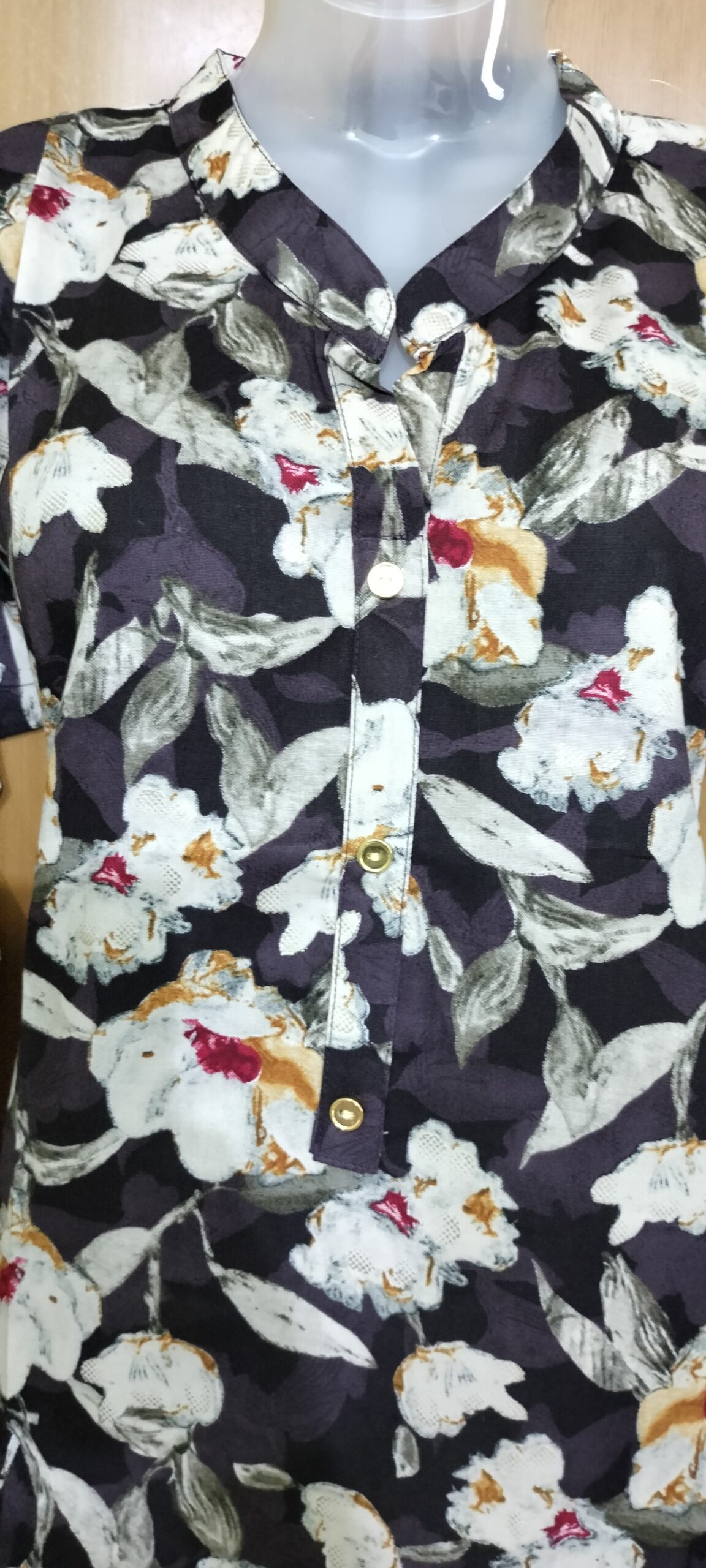 Arbys Printed Kurtis - Multi-Color Side Open | Tharmee Fashion | 107 - Image 4