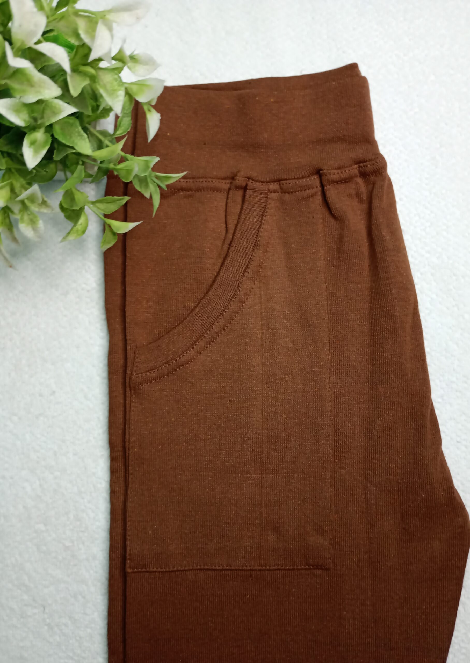 Jeggings OE Fabric Choco Brown|Tharmee Fashion | 2510 - Image 2