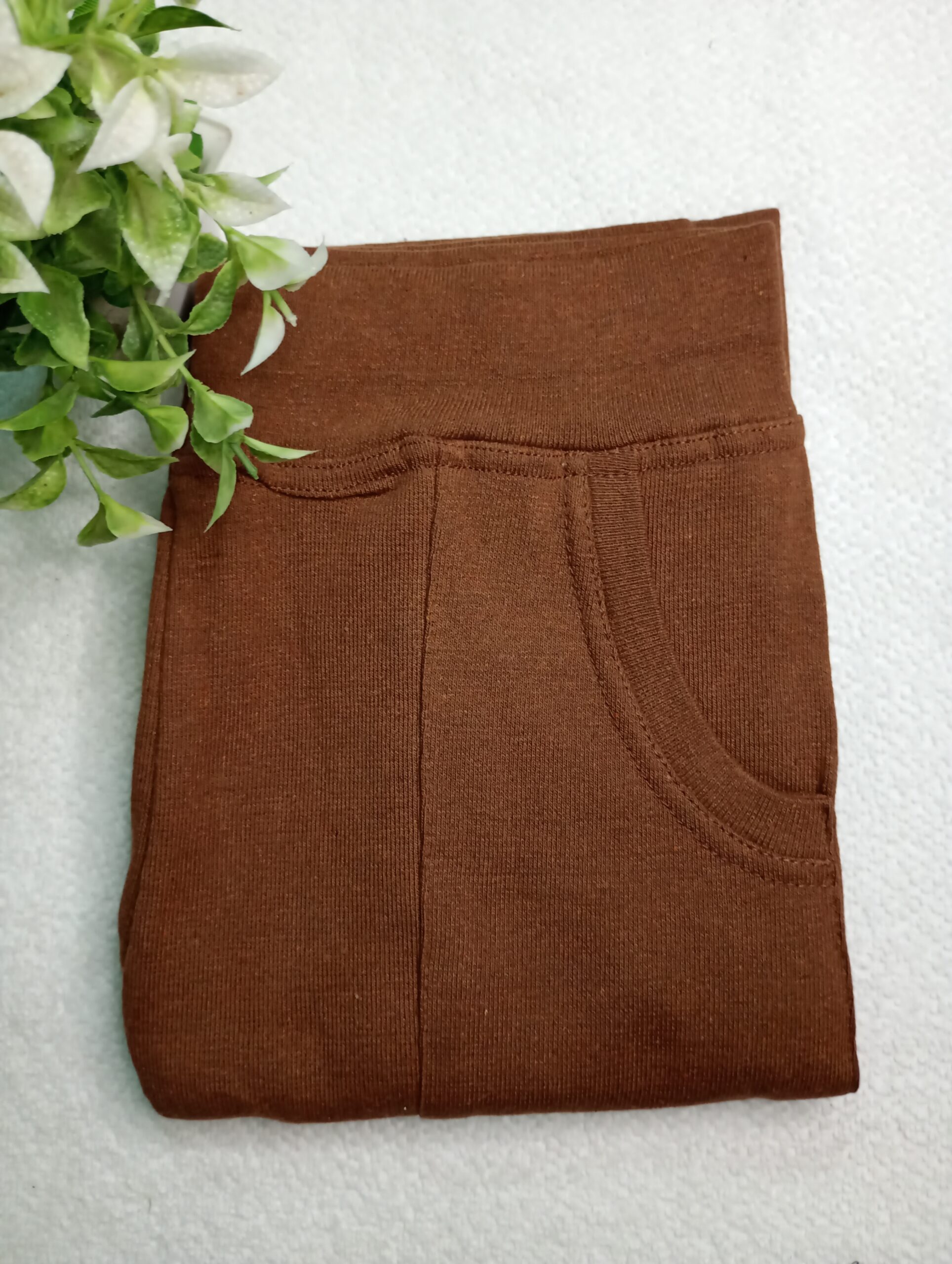 Jeggings OE Fabric Choco Brown|Tharmee Fashion | 2510
