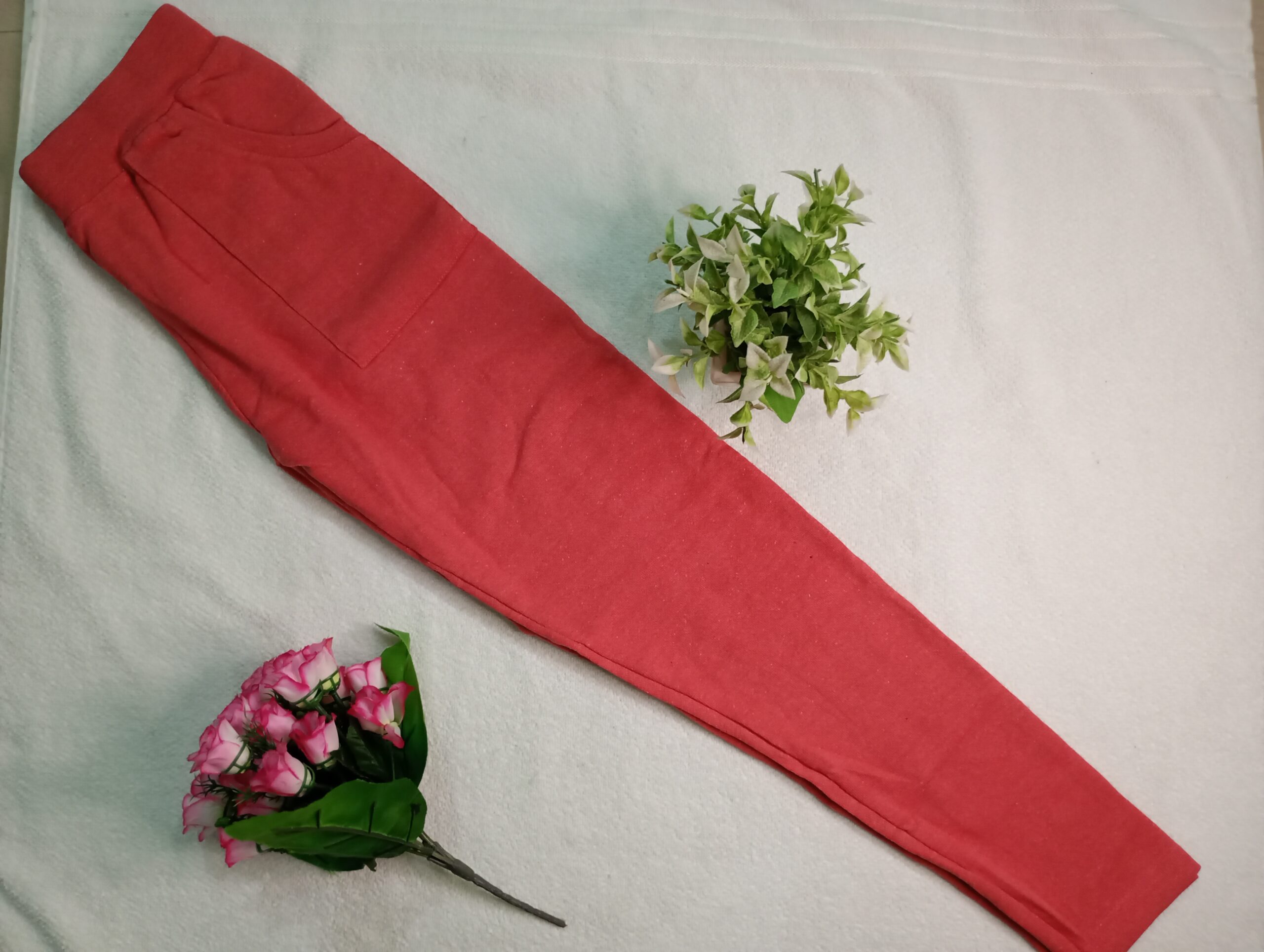 Jeggings OE Fabric Pink | Tharmee Fashion | 2500 - Image 3